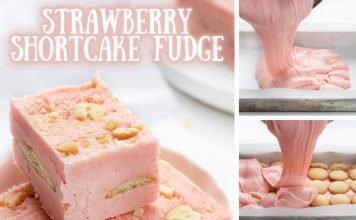 Strawberry Shortcake Fudge