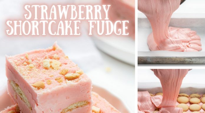 Strawberry Shortcake Fudge