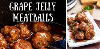 Crockpot Grape Jelly Meatballs
