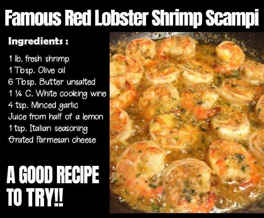 Famous Red Lobster Shrimp Scampi Grandma S Things