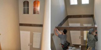 Couple Outgrowing Their Townhome Create A Clever Extra Space Above The Foyer