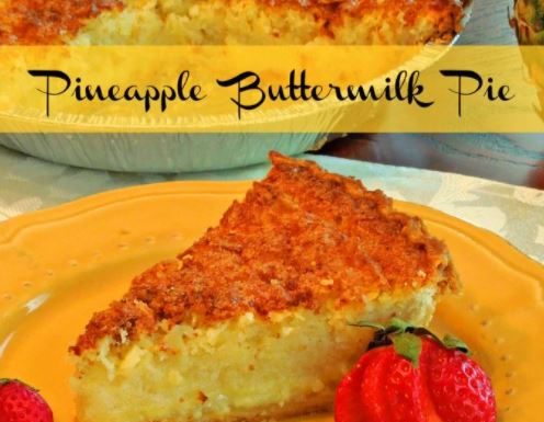 Pineapple Buttermilk Pie
