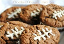 Chocolate Oatmeal Cream Pie Footballs