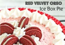 Red Velvet Oreo Ice Box Pie