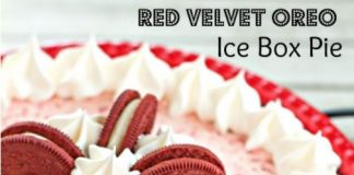 Red Velvet Oreo Ice Box Pie