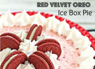Red Velvet Oreo Ice Box Pie
