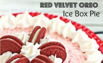Red Velvet Oreo Ice Box Pie