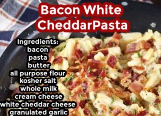 BACON WHITE CHEDDAR PASTA