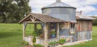 Texas Woman Transforms Grain Silo Into Charming Tiny Home