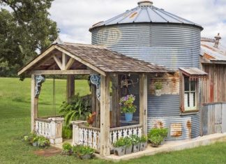 Texas Woman Transforms Grain Silo Into Charming Tiny Home
