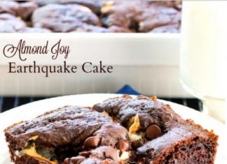 Almond Joy Earthquake Cake