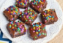 The Best Rainbow Chip Buttermilk Brownies Recipe
