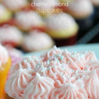 Cherry Almond Cupcakes