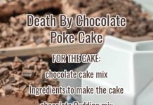 DEATH BY CHOCOLATE POKE CAKE