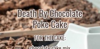 DEATH BY CHOCOLATE POKE CAKE