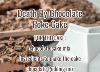 DEATH BY CHOCOLATE POKE CAKE
