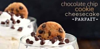Chocolate Chip Cookie Cheesecake Parfait
