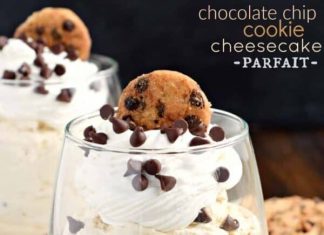 Chocolate Chip Cookie Cheesecake Parfait