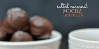 Salted Caramel Mocha Truffles