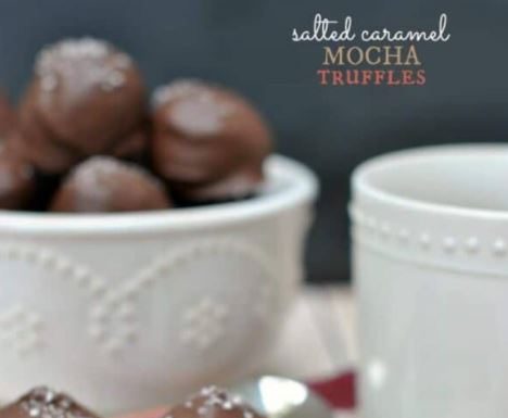 Salted Caramel Mocha Truffles