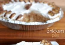 Frozen Snickers Pie