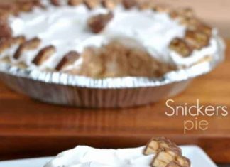 Frozen Snickers Pie