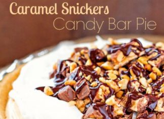 CARAMEL SNICKERS CANDY BAR PIE