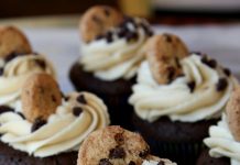 Chocolate Chip Cookie Dough Cupcakes