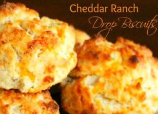 Cheddar Ranch Drop Biscuits