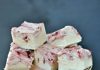 White Chocolate Raspberry Fudge