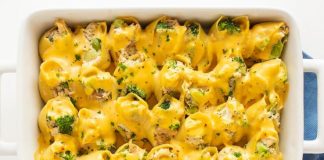 Chicken Broccoli Stuffed Shells