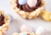 Easter Rice Krispie Treat Nests