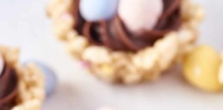 Easter Rice Krispie Treat Nests