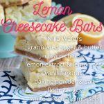 Lemon Cheesecake Bars