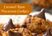 CARAMEL RUM MACAROON COOKIES