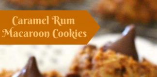 CARAMEL RUM MACAROON COOKIES
