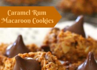 CARAMEL RUM MACAROON COOKIES