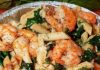 Cheese Shrimp Penne Pasta & Spinach