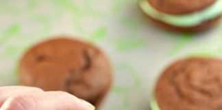 Mint Chocolate Chip Whoopie Pies