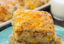 SAUSAGE CHEESE BISCUITS