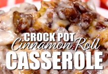 CROCK POT CINNAMON ROLL CASSEROLE