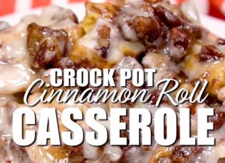 CROCK POT CINNAMON ROLL CASSEROLE