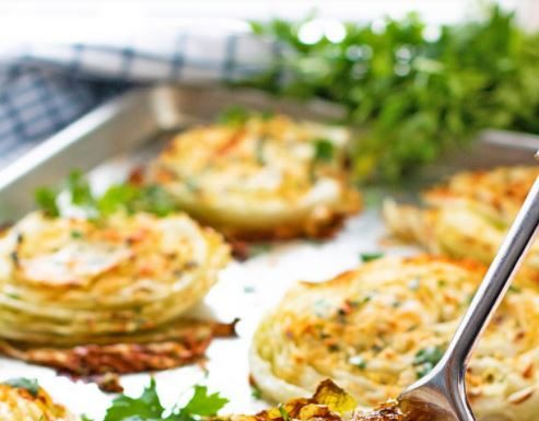 Oven Roasted Cabbage Steaks