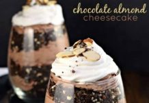 Chocolate Almond Cheesecake Parfait