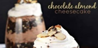 Chocolate Almond Cheesecake Parfait