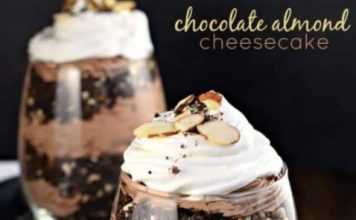 Chocolate Almond Cheesecake Parfait