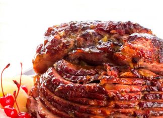 SLOW COOKED PINEAPPLE BROWN SUGAR GLAZED HAM