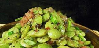 Brown Butter Baby Lima Beans And Ham