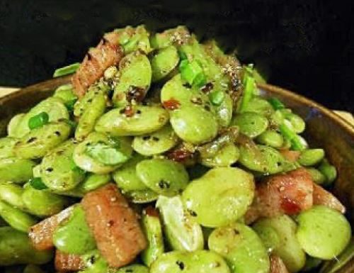 Brown Butter Baby Lima Beans And Ham