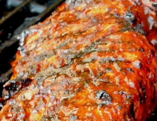 Grilled Spice Rubbed Pork Tenderloin